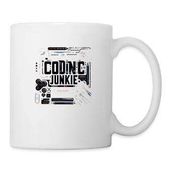 Accro au codage 11 - Mug blanc - blanc - Droite