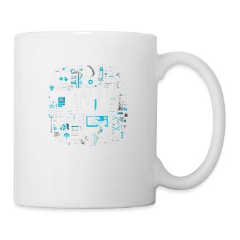 Accro au codage 16 - Mug blanc - blanc - Droite