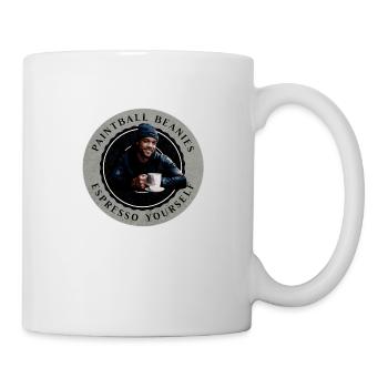 Paintball bienies, espresso yourself, coffe time - Mug - white - Right