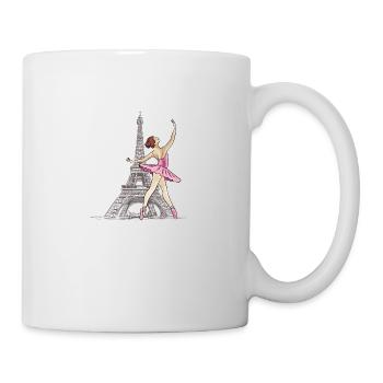 danseuse de ballet à Paris - Mug blanc - blanc - Droite