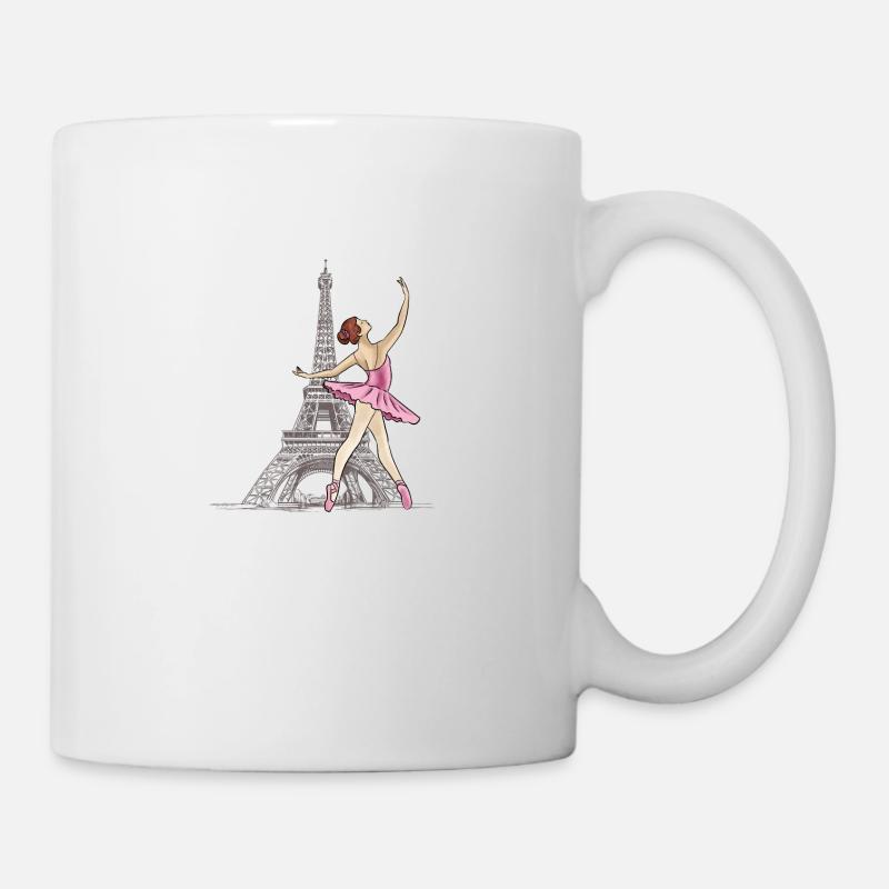 danseuse de ballet à Paris - Mug blanc - blanc