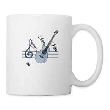 Gitarre - Tasse - Weiß - Rechts