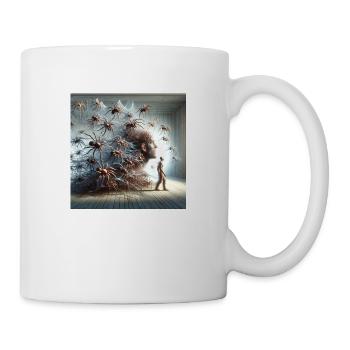 Spinnenmann - Tasse - Weiß - Rechts