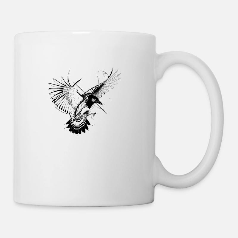 Corbeau - Mug blanc - blanc