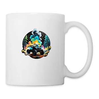 quad et tout terrain - Mug blanc - blanc - Droite