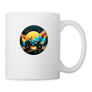 quad et tout terrain - Mug blanc - blanc - Droite
