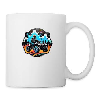 quad et tout terrain - Mug blanc - blanc - Droite