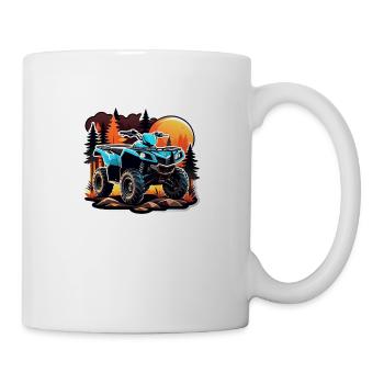 quad et tout terrain - Mug blanc - blanc - Droite
