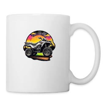 quad et tout terrain - Mug blanc - blanc - Droite