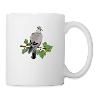 Oiseau - Mug blanc - blanc - Droite