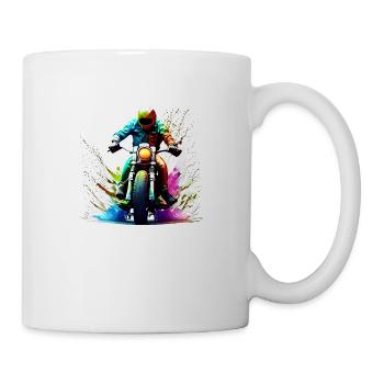 Motorcycle Motorcross Motorcyclist Motorbike Fan - Mug - white - Right