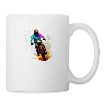 Motorcycle Motorcross Motorcyclist Motorbike Fan - Mug - white - Right