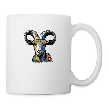 Chèvre Capricorne Zodiaque - Mug blanc - blanc - Droite