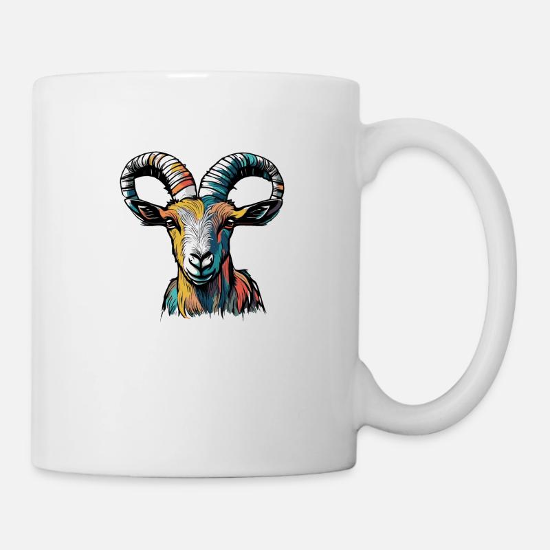 Chèvre Capricorne Zodiaque - Mug blanc - blanc
