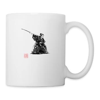 samurai fight - Mug blanc - blanc - Droite