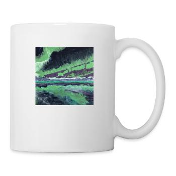 Polarlichter Nordlichter - Tasse - Weiß - Rechts