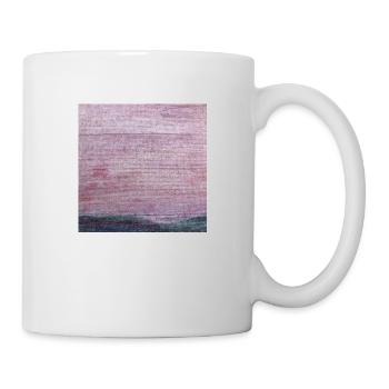 Abstrakter Rosa Himmel - Tasse - Weiß - Rechts