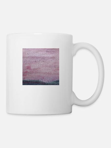 Abstrakter Rosa Himmel - Tasse - Weiß