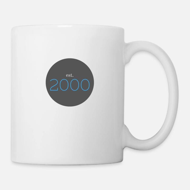 est. 2000, Birthday, Date, 90s, Year - Mug - white
