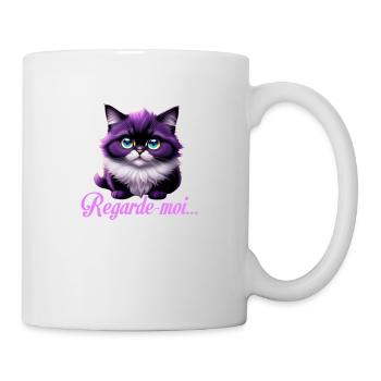 Regarde-moi - Mug blanc - blanc - Droite