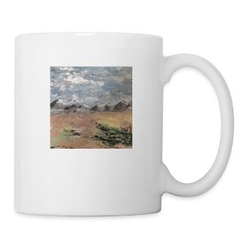 Landschaft mit Bergen - Tasse - Weiß - Rechts