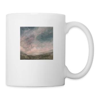 Abstrakter Himmel rosa - Tasse - Weiß - Rechts