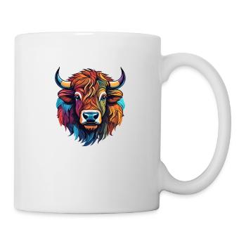 Bison - Tasse - Weiß - Rechts