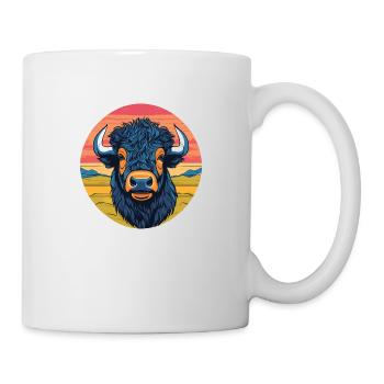 Bison - Tasse - Weiß - Rechts