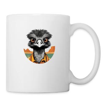 Émeu - Mug blanc - blanc - Droite