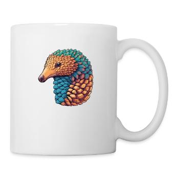 Schuppentier - Tasse - Weiß - Rechts