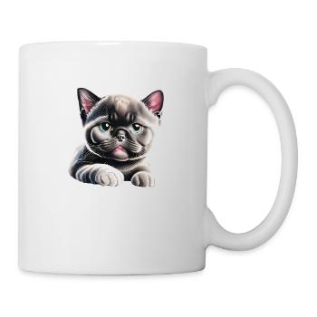 Britisch Kurzhaarkatze Kater Katzenbaby Katzen - Tasse - Weiß - Rechts