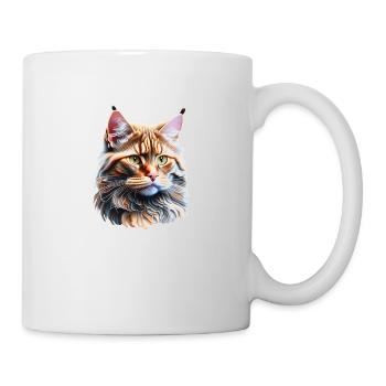 Maine Coon Cat Kitten Cat Owner Male Cat - Mug - white - Right