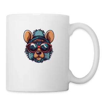 Maus Brille - Tasse - Weiß - Rechts