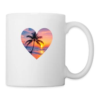 Paradise T-Shirt - Tasse - Weiß - Rechts