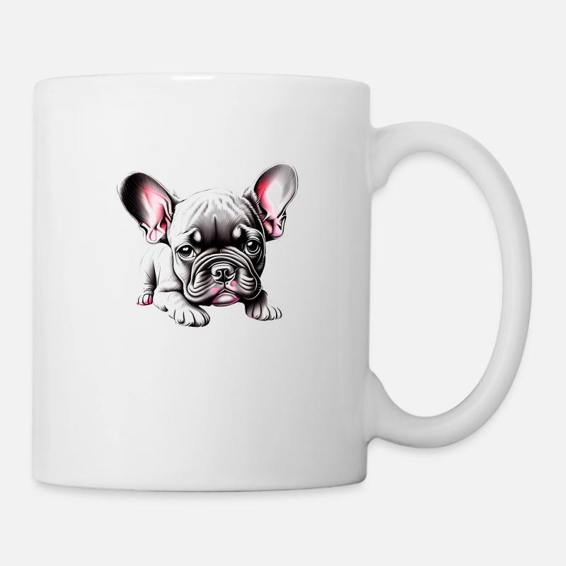 Bouledogue Chien Propriétaire Chien Chien Propriétaire Chiens - Mug blanc - blanc