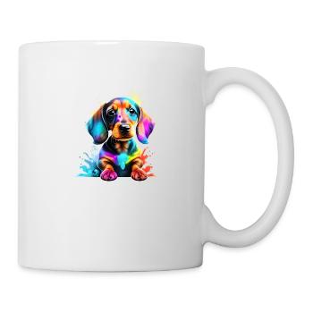 Dackelwelpe Hund Dachshund Hunde Hundehalter - Tasse - Weiß - Rechts