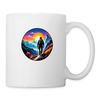 Natur & Bergwandern - Tasse - Weiß - Rechts