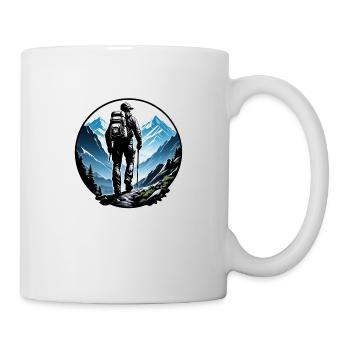 Natur & Bergwandern - Tasse - Weiß - Rechts