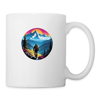 Natur & Bergwandern - Tasse - Weiß - Rechts