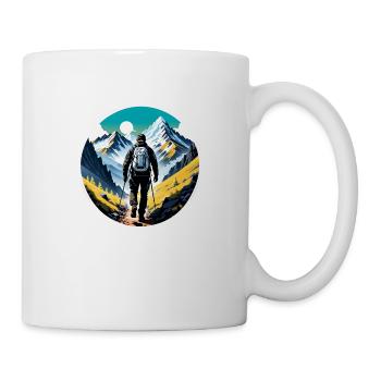 Natur & Bergwandern - Tasse - Weiß - Rechts
