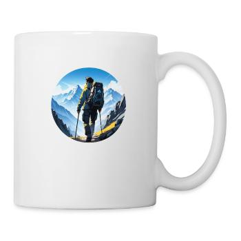 Natur & Bergwandern - Tasse - Weiß - Rechts