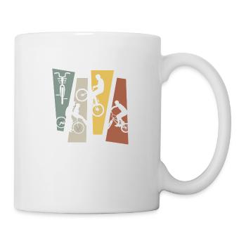 Vélo rétro vintage - Mug blanc - blanc - Droite