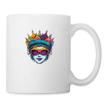 Queen Frau Sonnenbrille - Tasse - Weiß - Rechts