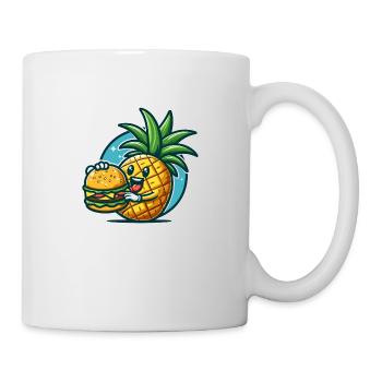 Ananas burger - Mug blanc - blanc - Droite