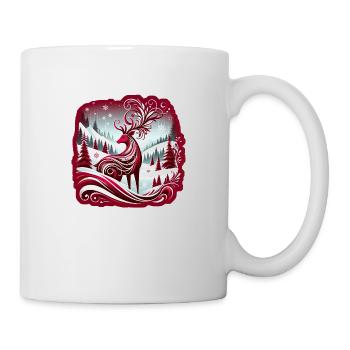 Winter Magic: Elegant Reindeer Design - Mug - white - Right
