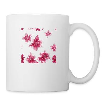 Fleurs hawaïennes - Mug blanc - blanc - Droite