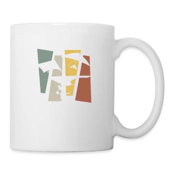 Paragliding rétro vintage - Mug blanc - blanc - Droite
