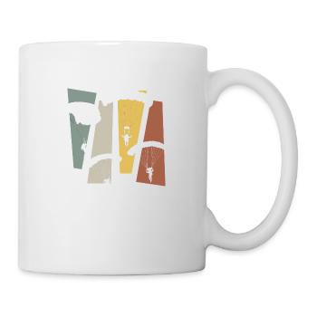 Vintage Retro Parachute - Mug - white - Right