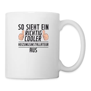 Heizungsinstallateur | | Heizungsbauer - Tasse - Weiß - Rechts