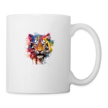 Grafitti Tiger - Tasse - Weiß - Rechts